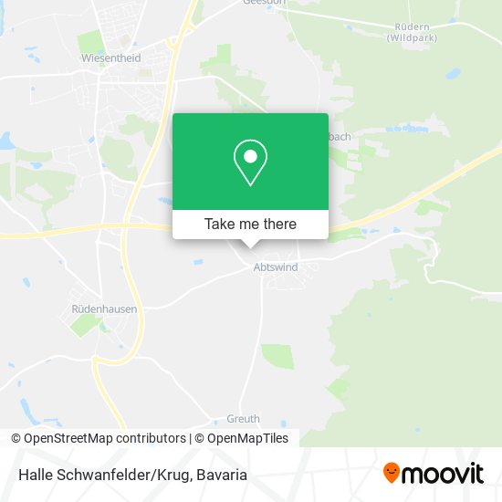 Halle Schwanfelder/Krug map