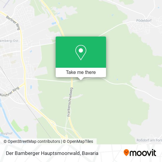 Der Bamberger Hauptsmoorwald map