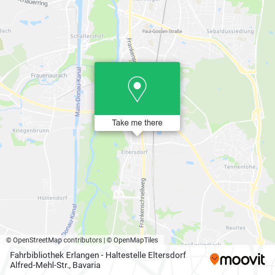 Fahrbibliothek Erlangen - Haltestelle Eltersdorf Alfred-Mehl-Str. map