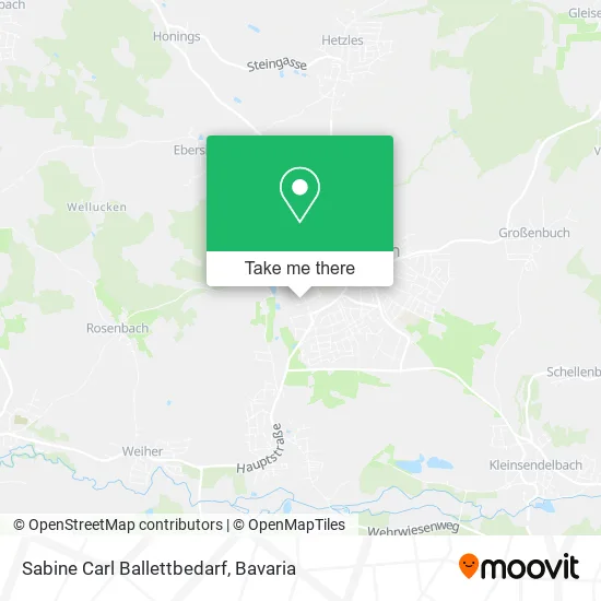 Карта Sabine Carl Ballettbedarf