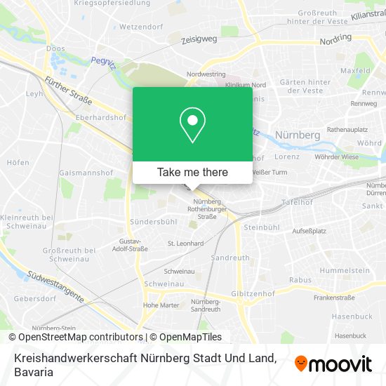 Kreishandwerkerschaft Nürnberg Stadt Und Land map