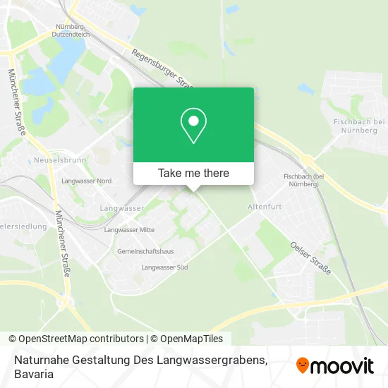 Карта Naturnahe Gestaltung Des Langwassergrabens
