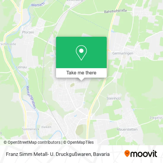 Карта Franz Simm Metall- U. Druckgußwaren