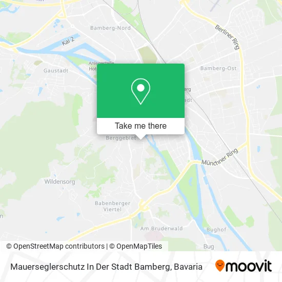 Карта Mauerseglerschutz In Der Stadt Bamberg