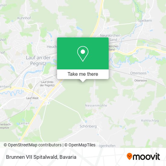 Brunnen VII Spitalwald map