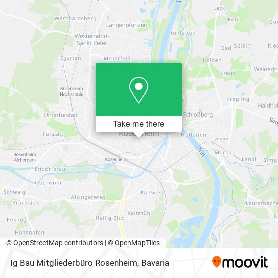 Ig Bau Mitgliederbüro Rosenheim map