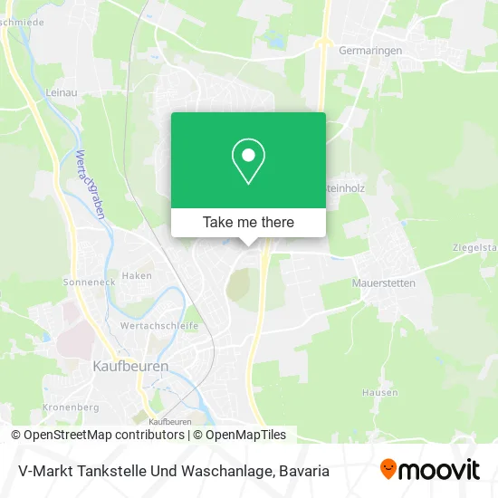 Карта V-Markt Tankstelle Und Waschanlage