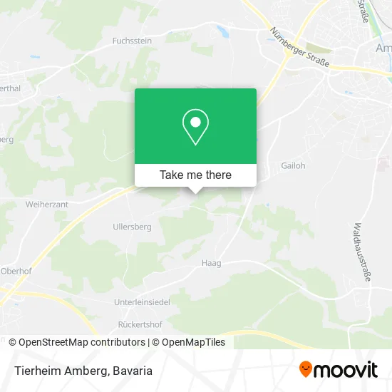 Карта Tierheim Amberg