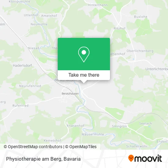 Карта Physiotherapie am Berg