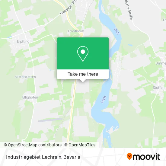 Карта Industriegebiet Lechrain