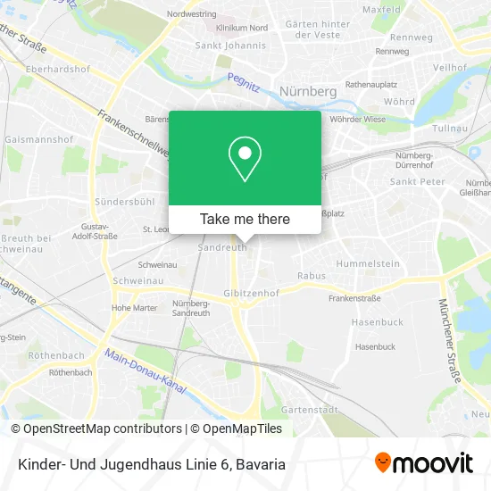 Карта Kinder- Und Jugendhaus Linie 6