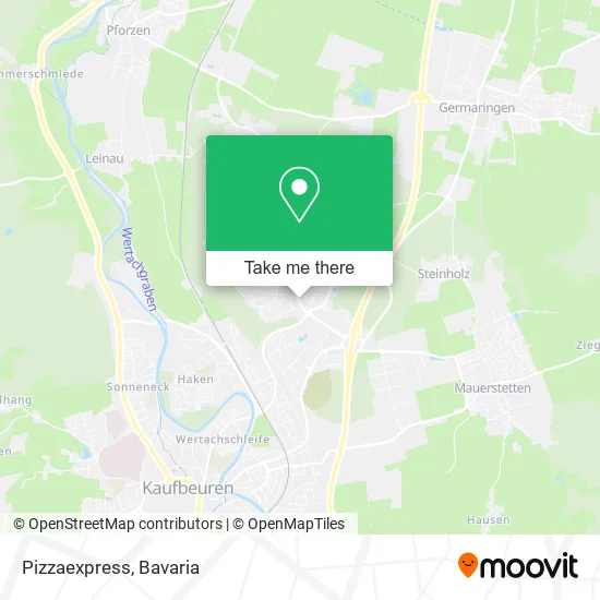 Карта Pizzaexpress