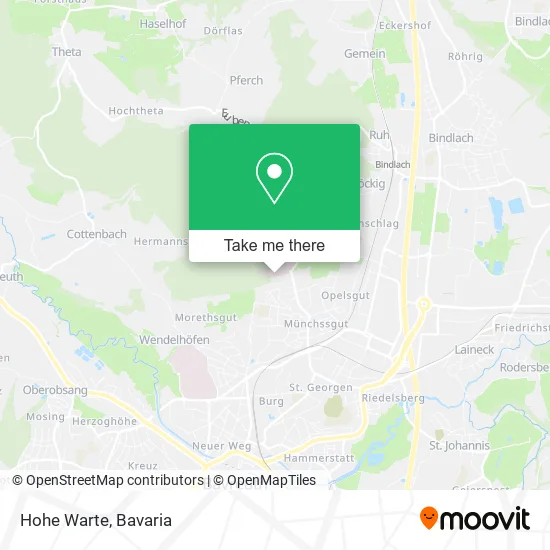 Карта Hohe Warte