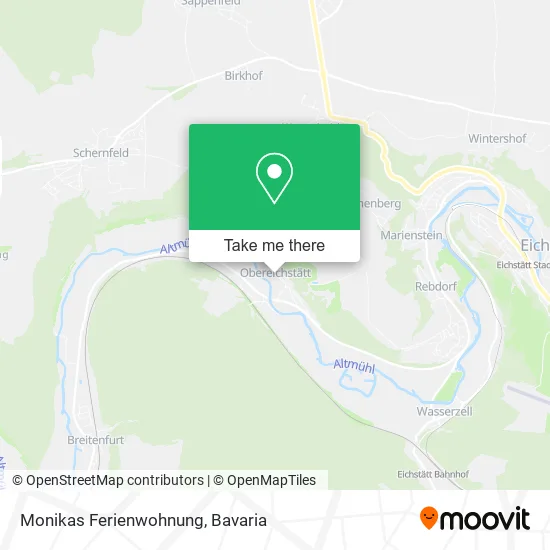 Карта Monikas Ferienwohnung
