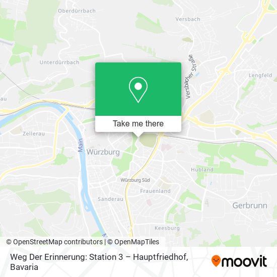 Weg Der Erinnerung: Station 3 – Hauptfriedhof map
