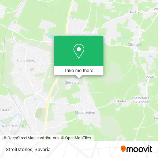 Карта Streitstones