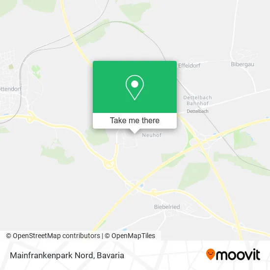 Mainfrankenpark Nord map