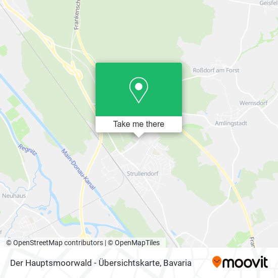 Der Hauptsmoorwald - Übersichtskarte map