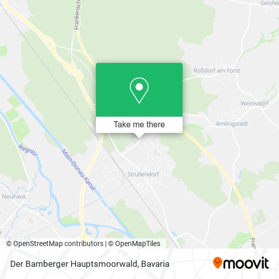 Der Bamberger Hauptsmoorwald map