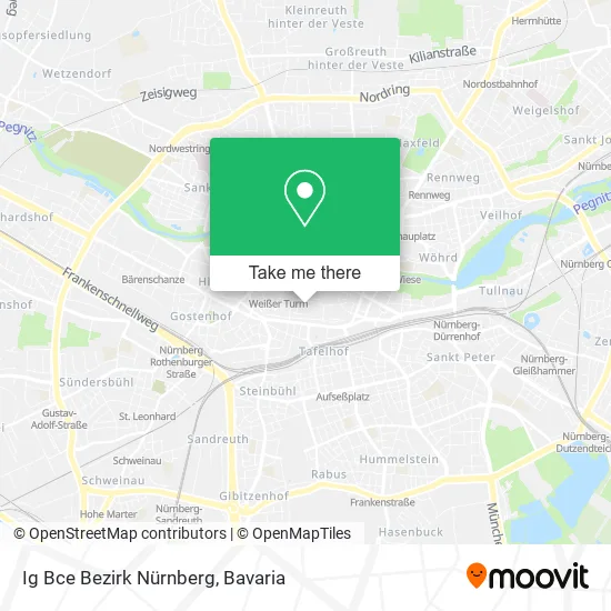 Карта Ig Bce Bezirk Nürnberg