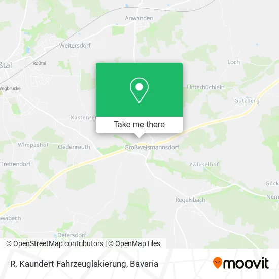 Карта R. Kaundert Fahrzeuglakierung