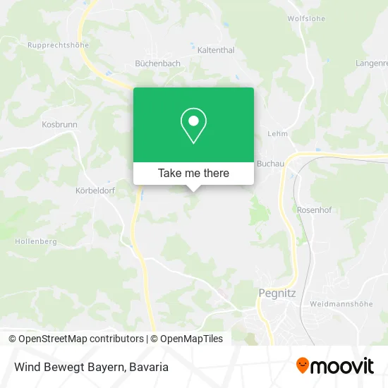 Карта Wind Bewegt Bayern