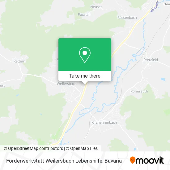 Förderwerkstatt Weilersbach Lebenshilfe map