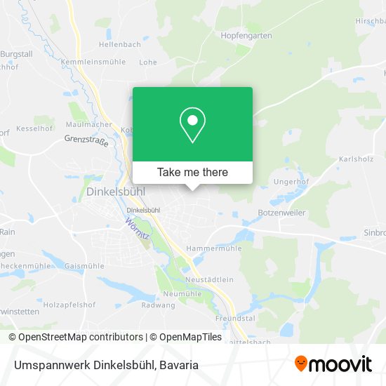 Umspannwerk Dinkelsbühl map