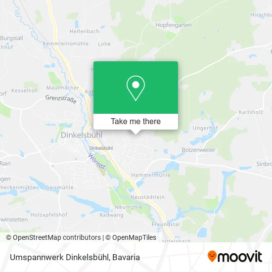 Карта Umspannwerk Dinkelsbühl