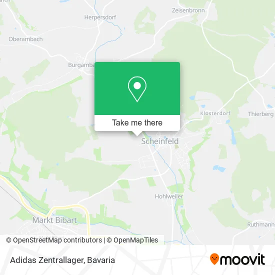 Карта Adidas Zentrallager