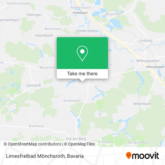Limesfreibad Mönchsroth map