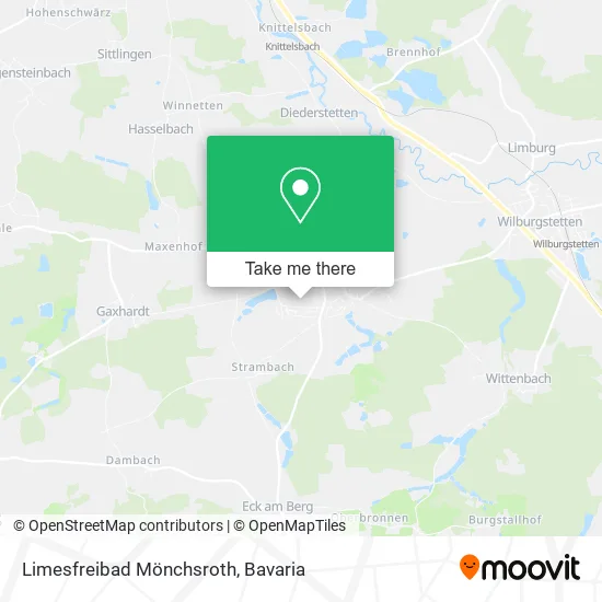 Карта Limesfreibad Mönchsroth