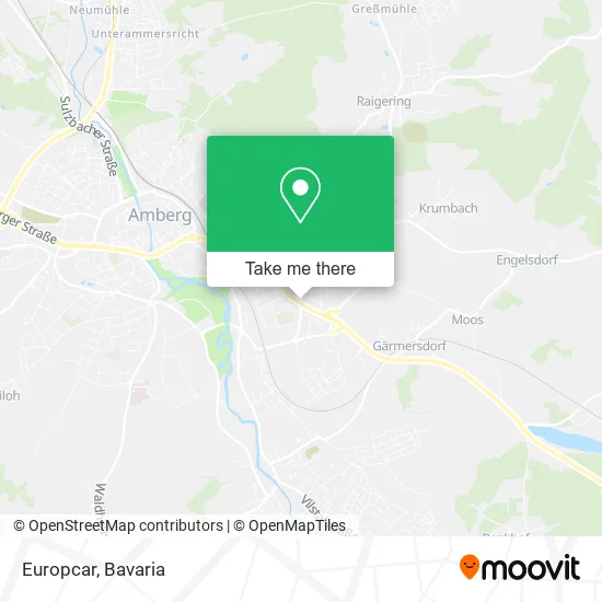 Карта Europcar