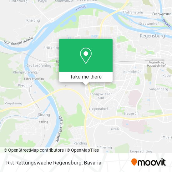 Карта Rkt Rettungswache Regensburg