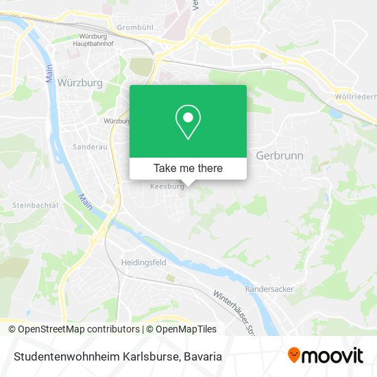 Карта Studentenwohnheim Karlsburse