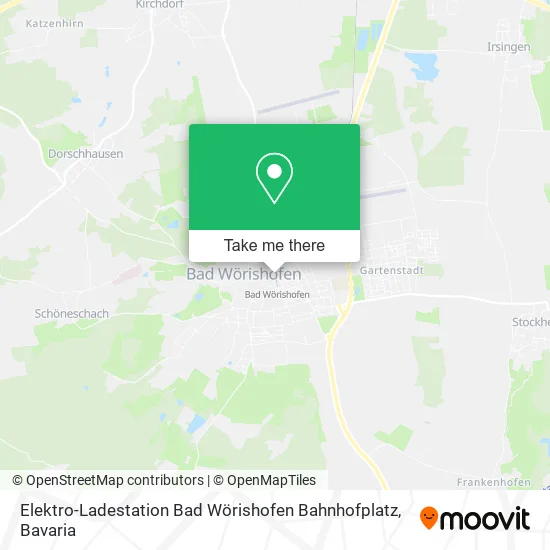 Карта Elektro-Ladestation Bad Wörishofen Bahnhofplatz
