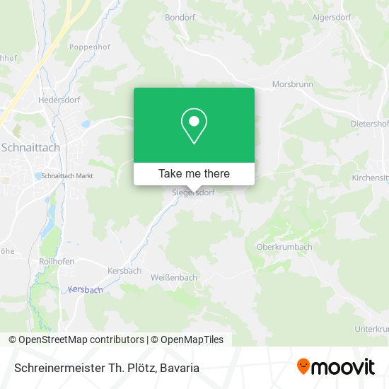 Schreinermeister Th. Plötz map