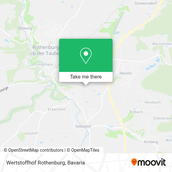 Wertstoffhof Rothenburg map