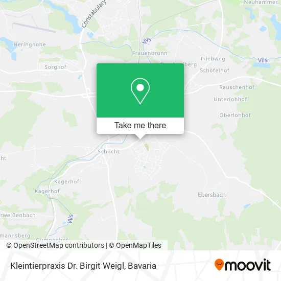Карта Kleintierpraxis Dr. Birgit Weigl