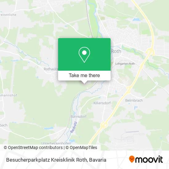 Карта Besucherparkplatz Kreisklinik Roth