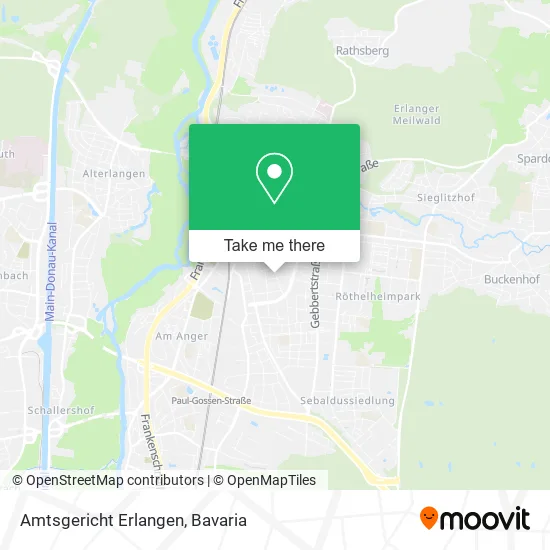 Карта Amtsgericht Erlangen