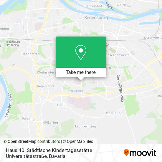 Haus 40: Städtische Kindertagesstätte Universitätsstraße map