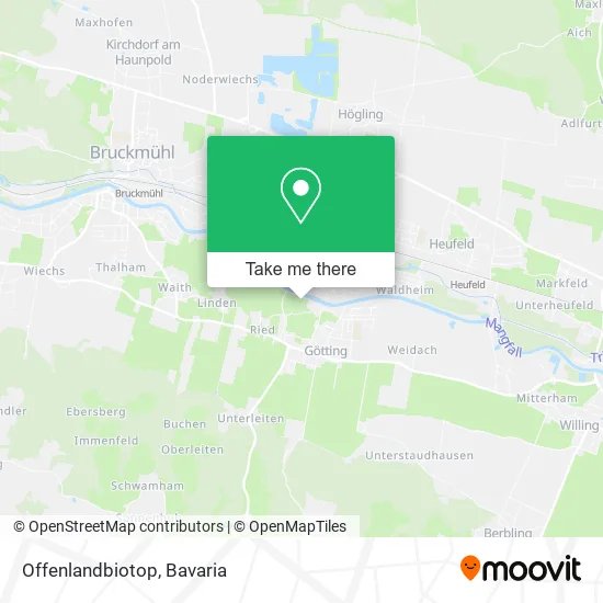 Карта Offenlandbiotop
