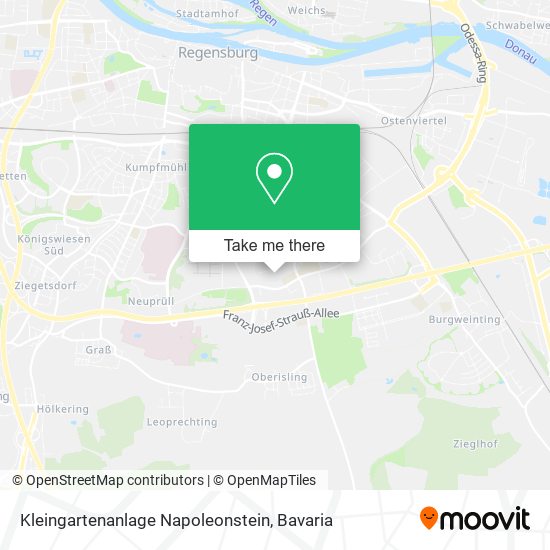 Kleingartenanlage Napoleonstein map