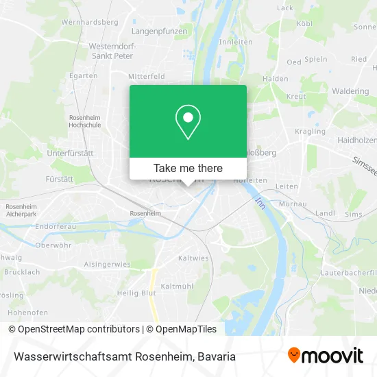 Wasserwirtschaftsamt Rosenheim map