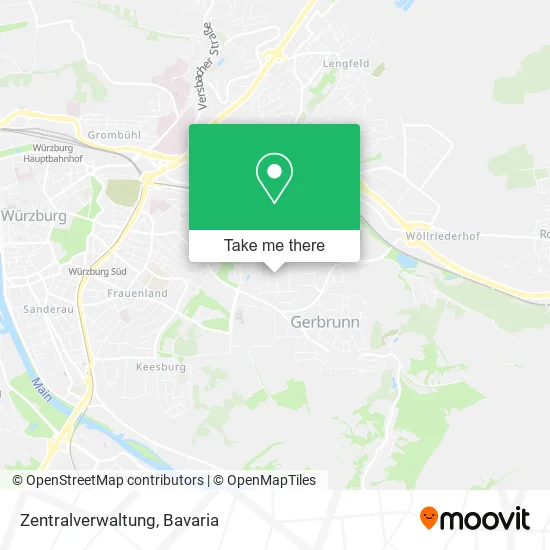 Карта Zentralverwaltung