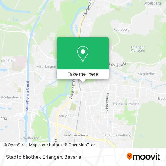 Карта Stadtbibliothek Erlangen