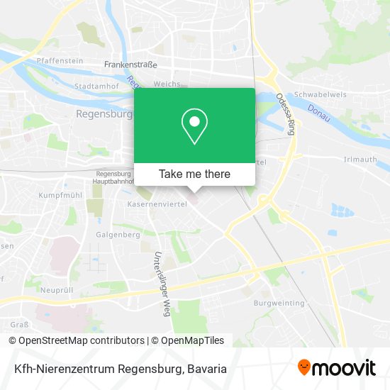 Kfh-Nierenzentrum Regensburg map