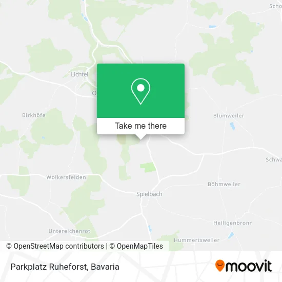 Карта Parkplatz Ruheforst