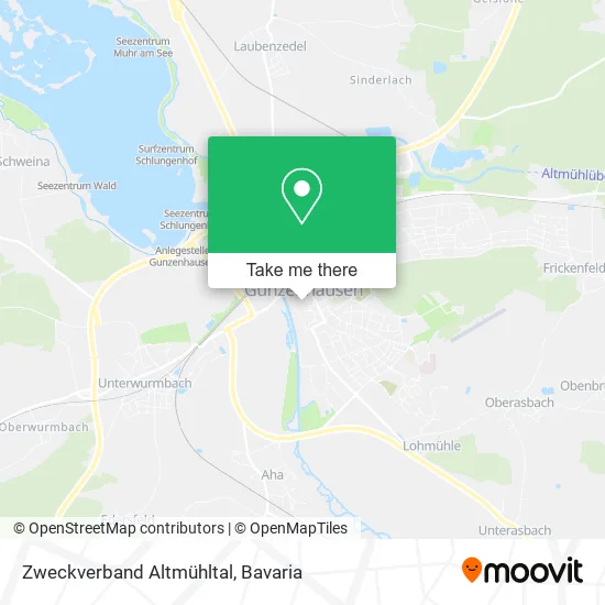 Карта Zweckverband Altmühltal